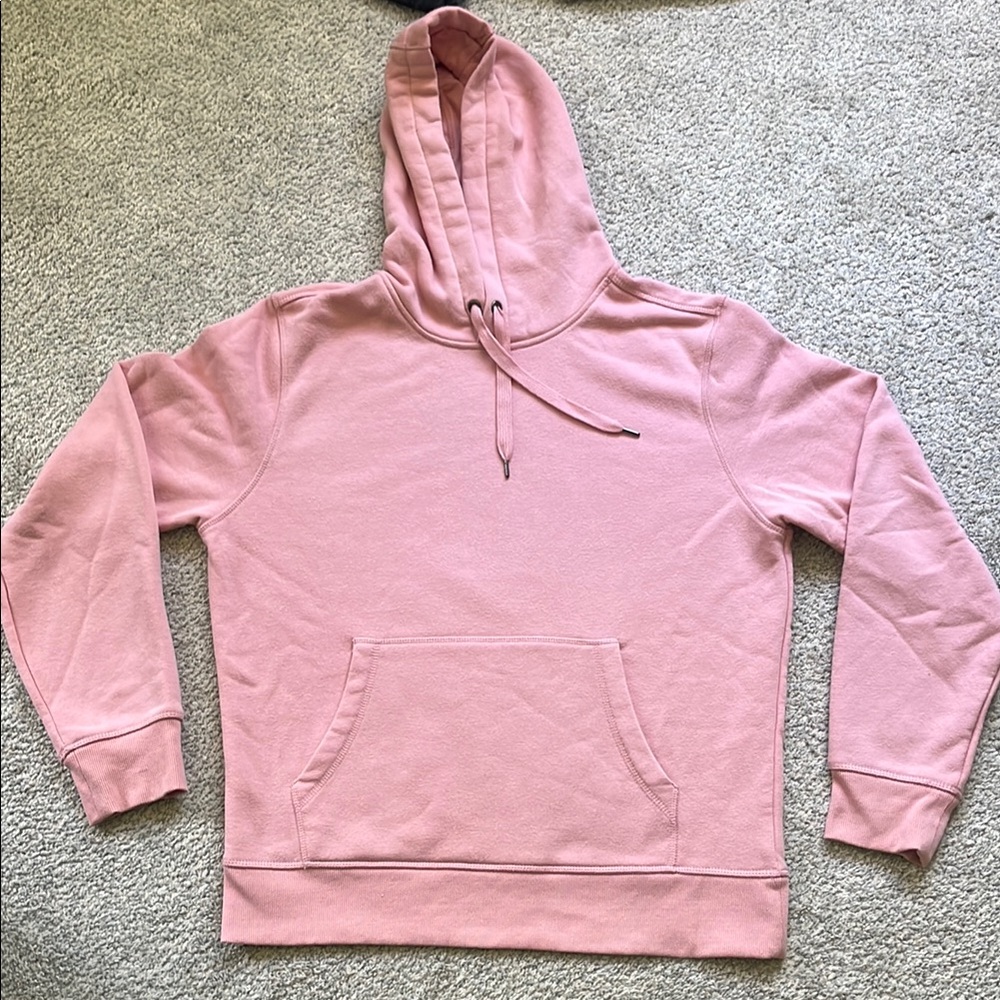 Amazon Essentials Pink Sweater with Relaxed Fit and Ribbed Cuffs